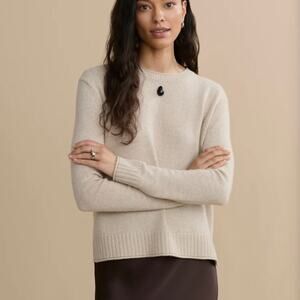 Jenni Kayne Everyday Sweater in "Oatmeal" Size Small